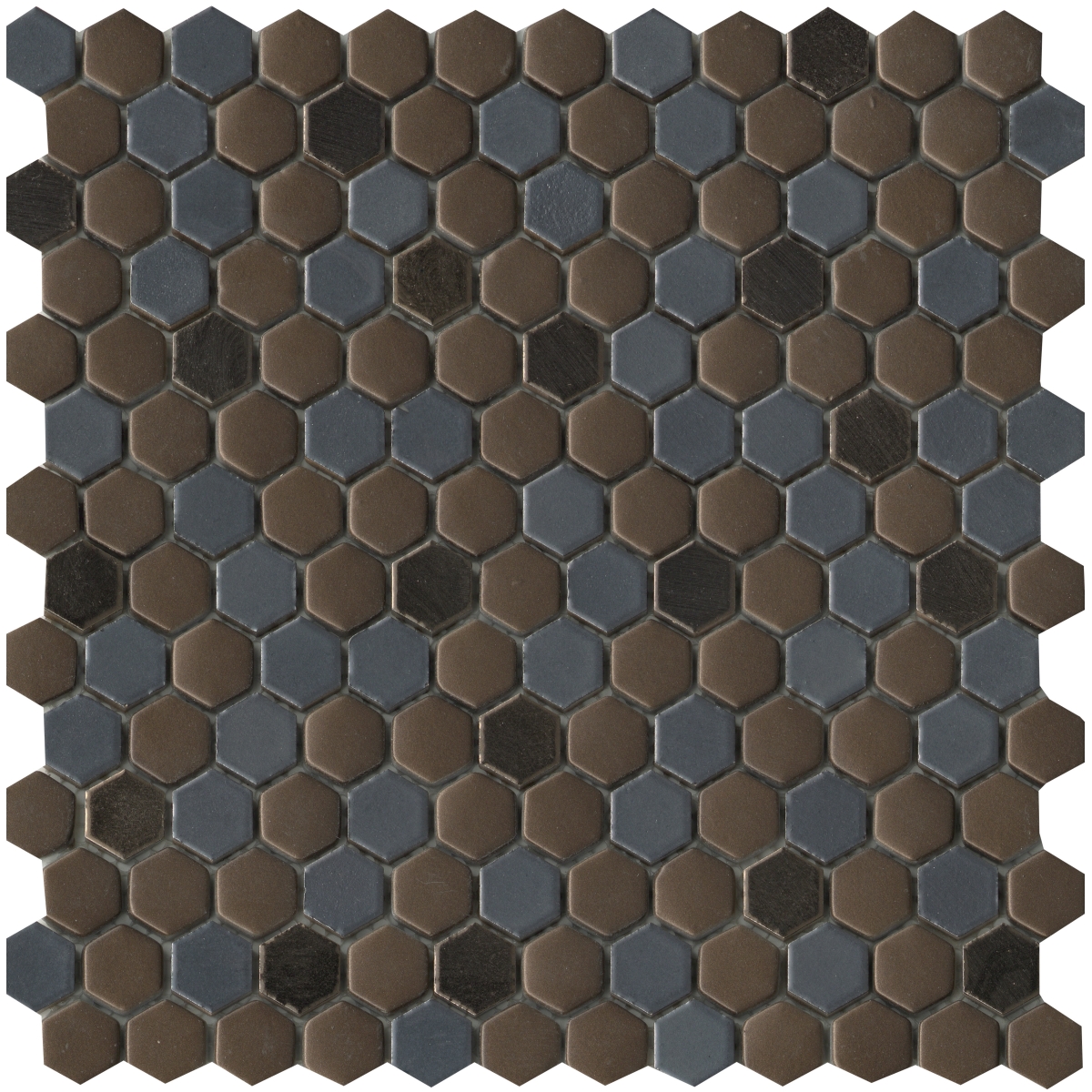 Confetti II Blend Mixed Finish Hex Mosaic